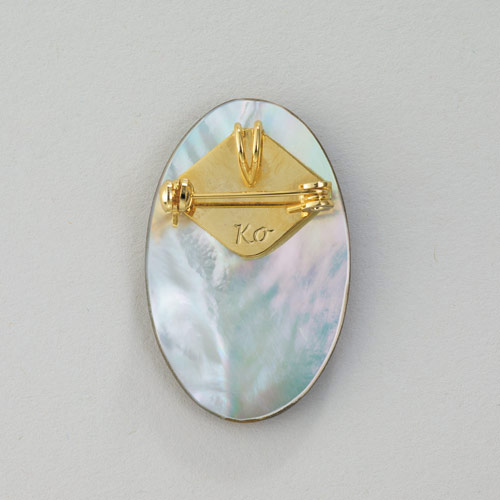 漆工芸大下香仙工房 蒔絵ブローチ兼ペンダントトップ／白い馬 | ライト