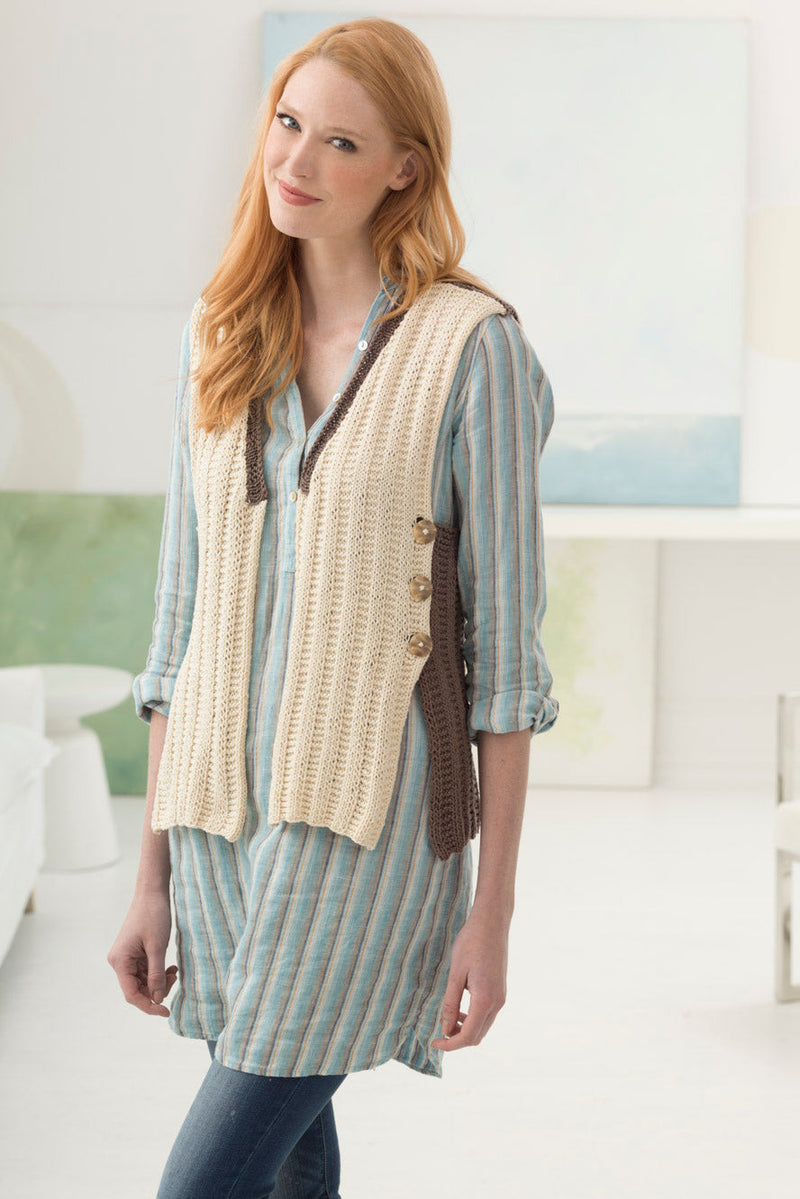 Milford Vest (Knit) – Lion Brand Yarn