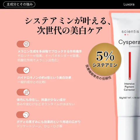 Cyspera （シスペラ）— 次世代型スキントーン補正クリーム – Luxora Shop