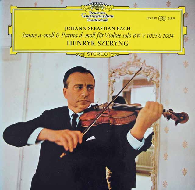 LP レコード シェリングのバッハ/無伴奏ヴァイオリン・ソナタ