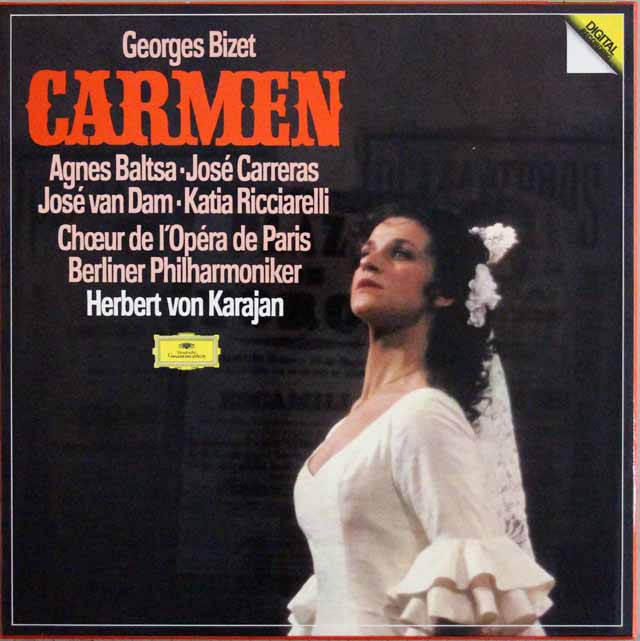 LP レコード カラヤンのビゼー/歌劇「カルメン」全曲 独DGG 3634