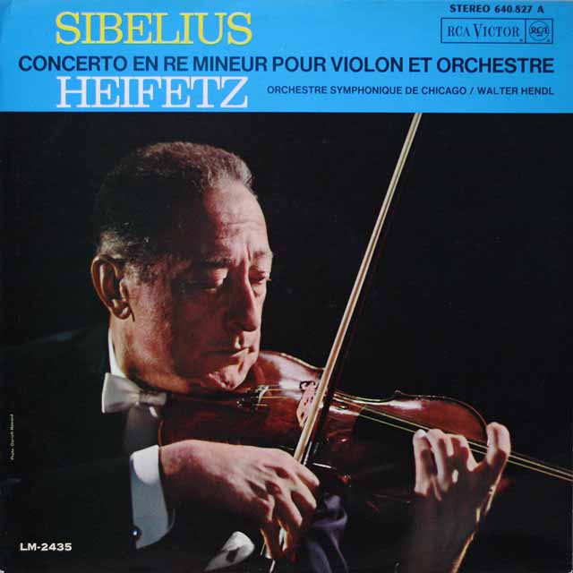 LP レコード ハイフェッツのシベリウス/ヴァイオリン協奏曲ニ短調 仏