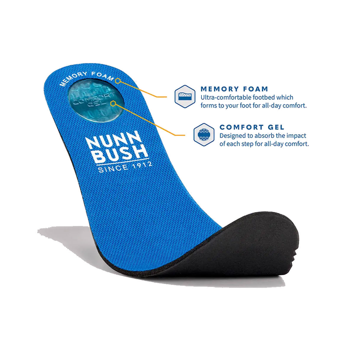 NUNN BUSH CENTRO FLEX PLAIN TOE OXFORD COGNAC - MENS - Lamey