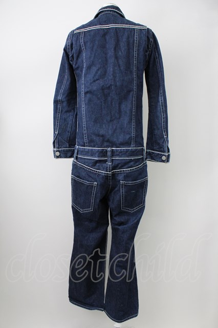 DELAY by Win&Sons / ステッチデニムオールインワン 1 インディゴ T-23