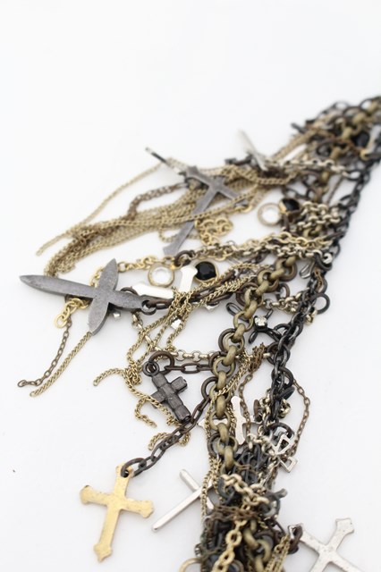 gunda（ガンダ） / JUNK HEAVEN-17 ネックレス シルバーxゴールドx