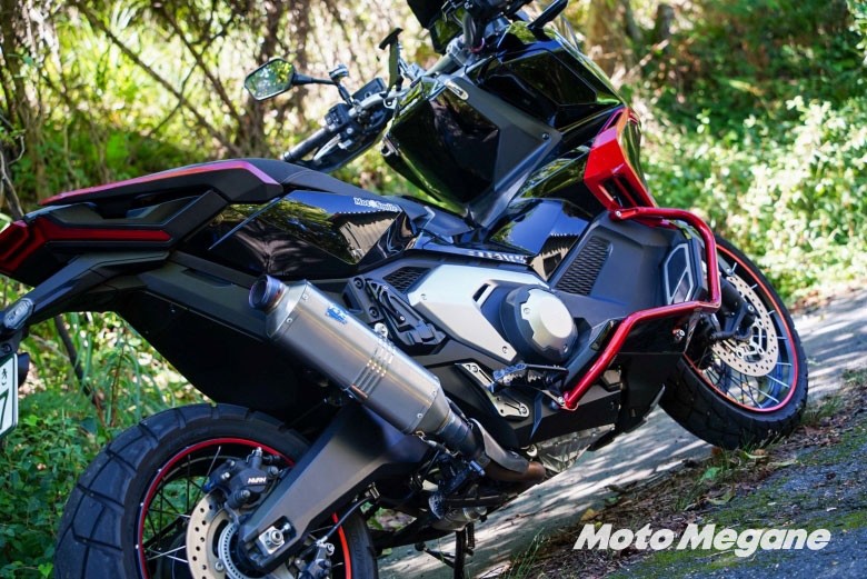 X-ADVのマフラー交換したよ♪TSRのスリップオンマフラー カーボン