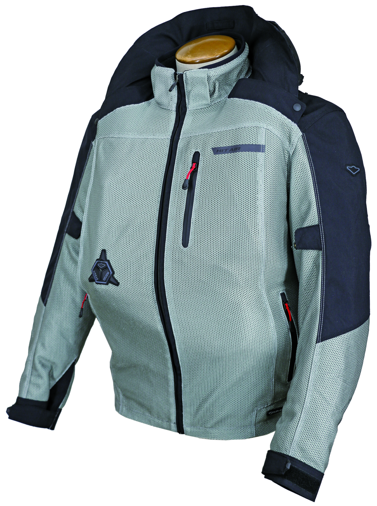 カジュアルに着られるhit-airのバイク用エアバッグジャケット。季節を