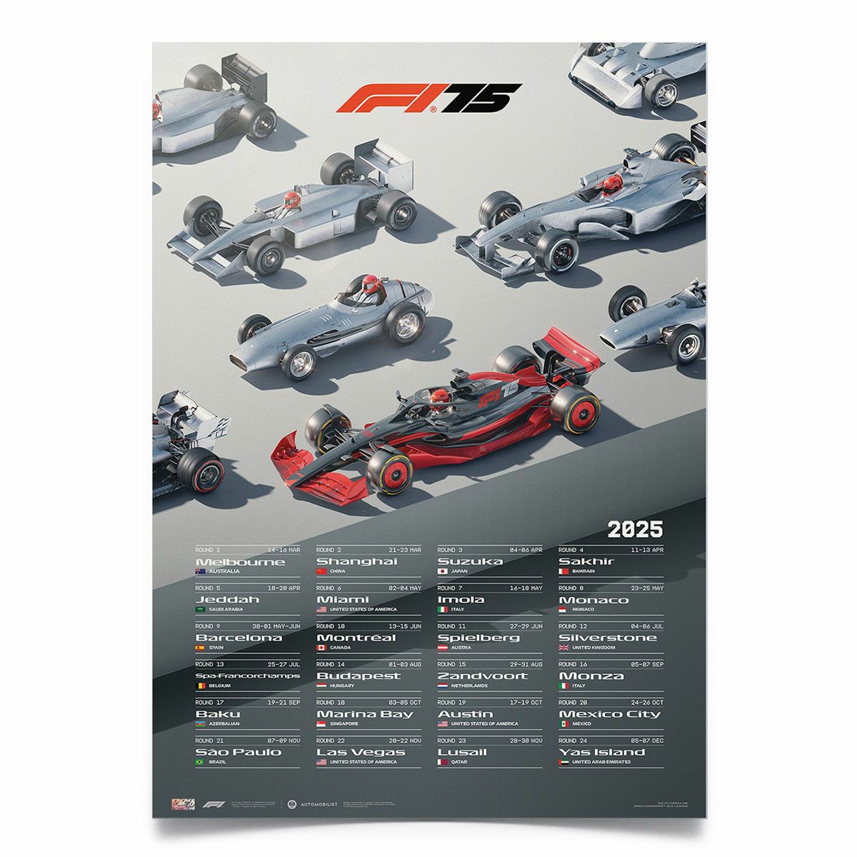 AUTOMOBILIST | 2025年 F1 日本GP & 角田裕毅選手 公式ポスター 予約