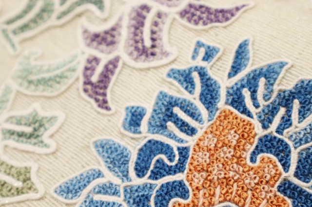 相良刺繍袋帯 夏の袋帯 単衣 フォーマル帯 訪問着 付下げ 【お仕立て