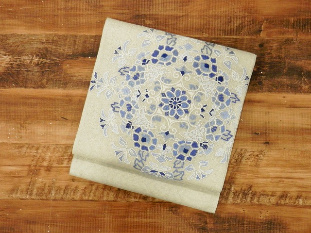 相良刺繍袋帯 夏の袋帯 単衣 フォーマル帯 訪問着 付下げ 【お仕立て