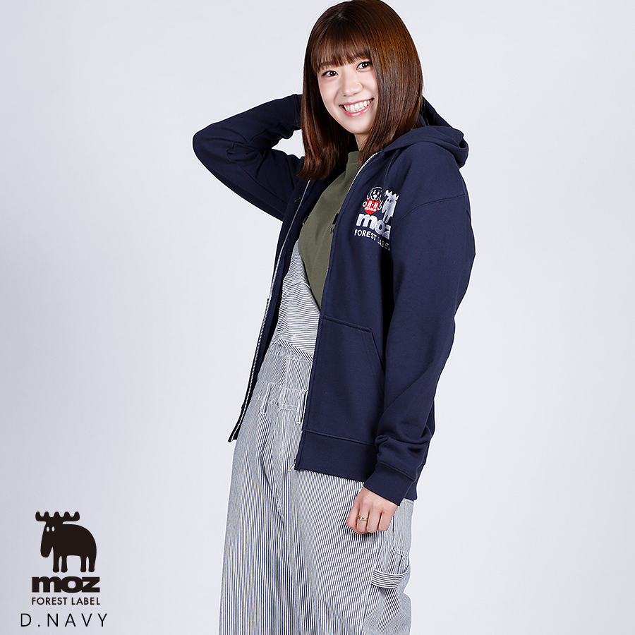 野中瑠衣×moz FOREST LABEL コラボZIPパーカー