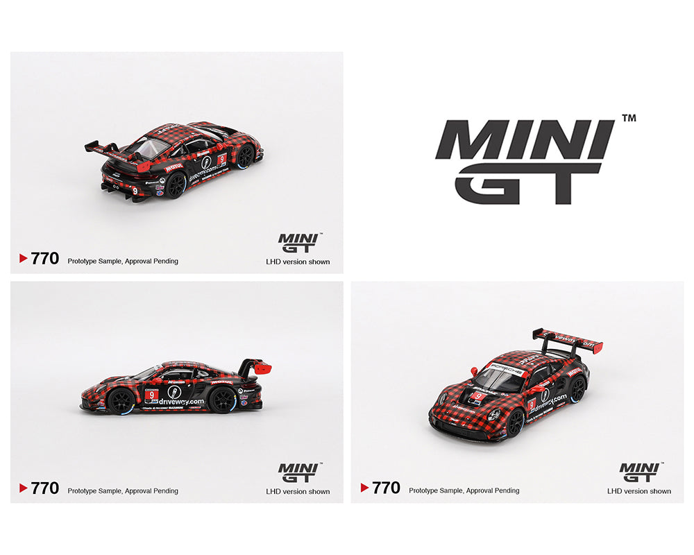 MINI GT 1:64 Porsche 911 GT3 R #9 GTD PRO Pfaff Motorsports IMSA