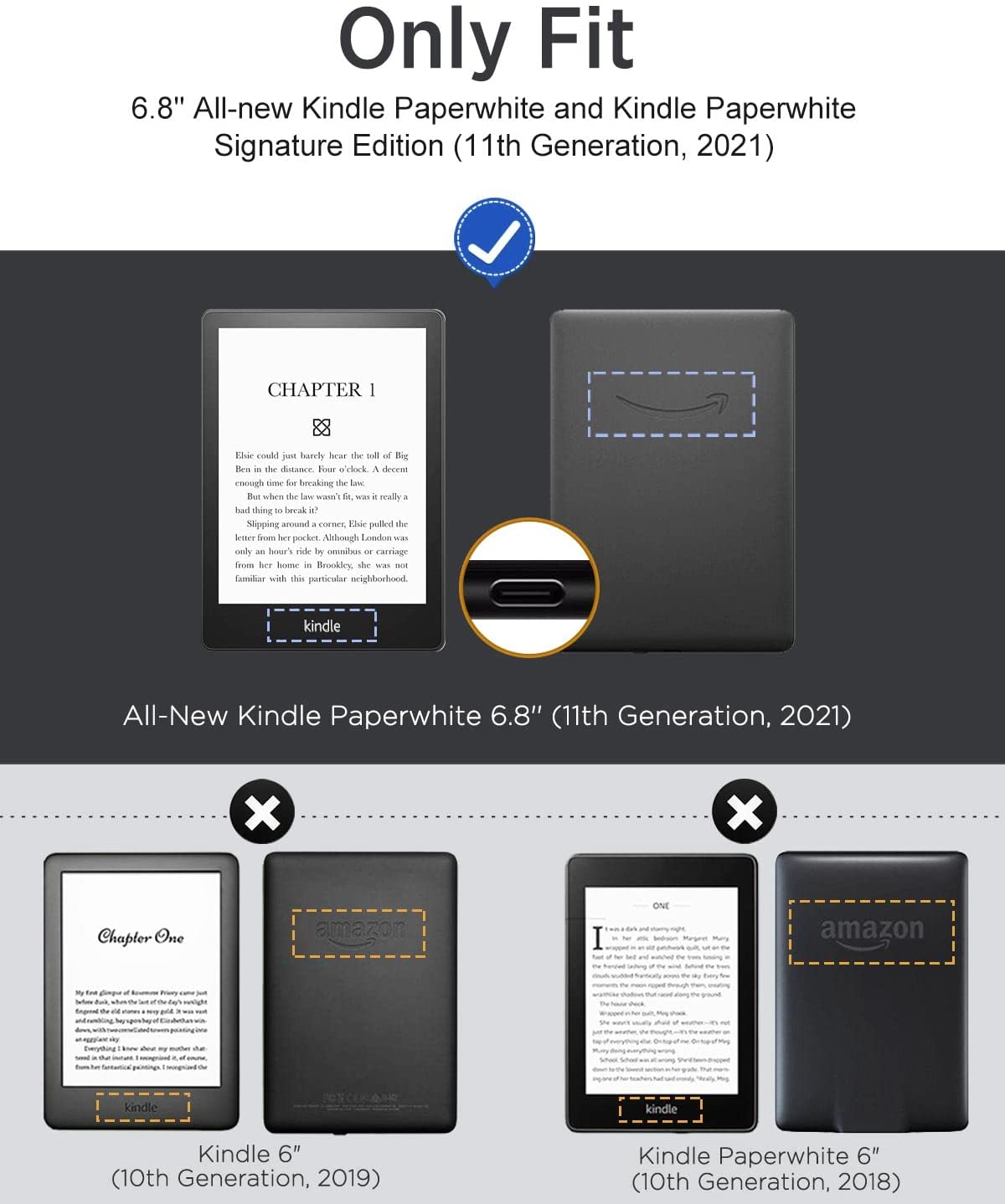 MoKo Case Fit with 6.8