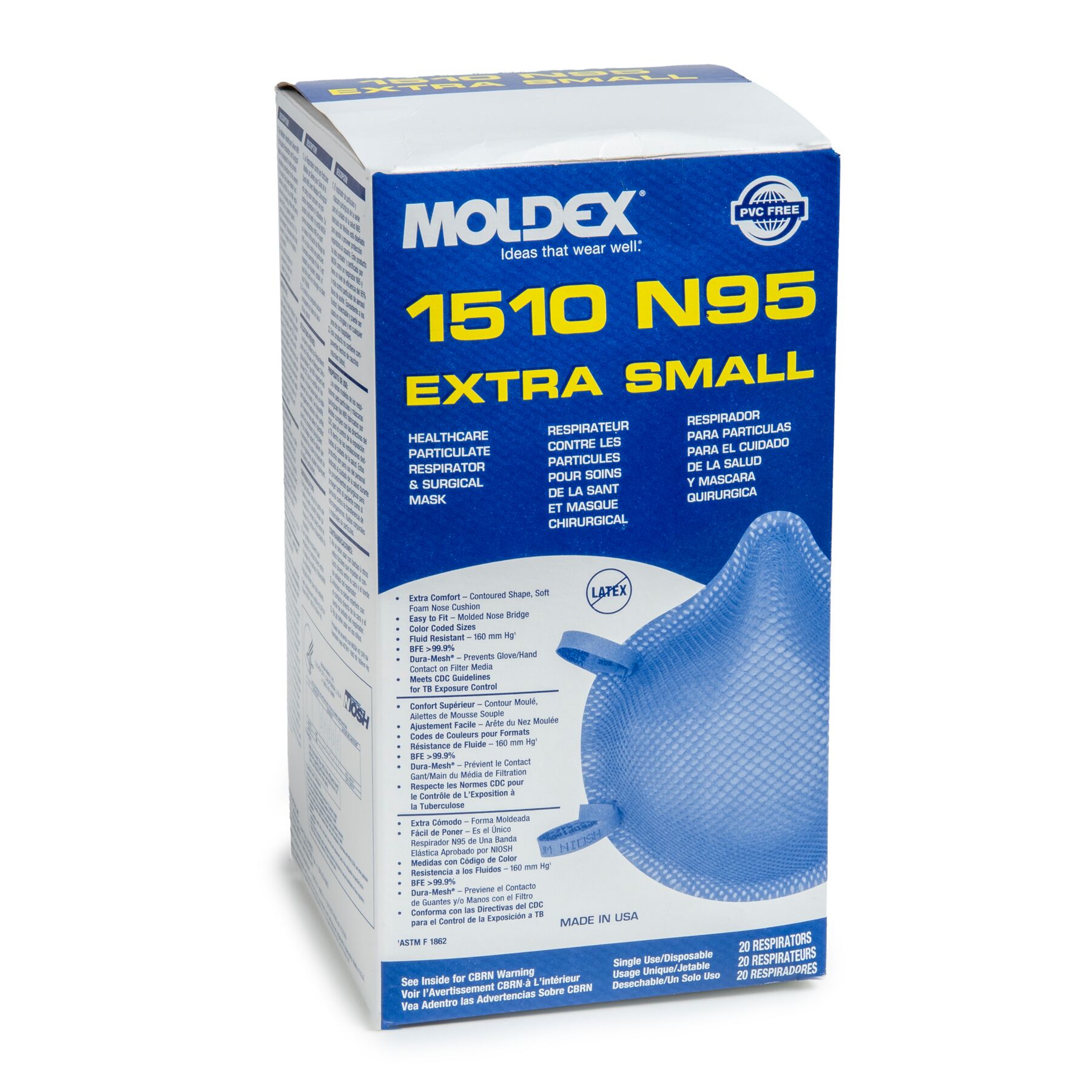 Moldex 1510 N95 Disposable Healthcare Particulate Respirator
