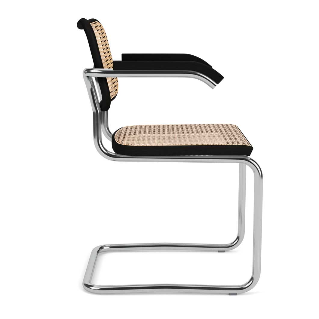 Knoll チェスカチェア アームチェア 機械張り ブラックビーチ(（アーム