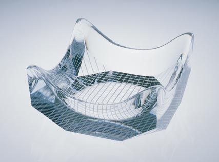 クリスタル角上鉢 - 国立工芸館