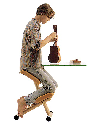 Stokke ヴァリエールバランスチェアマルチニット生地オレンジ