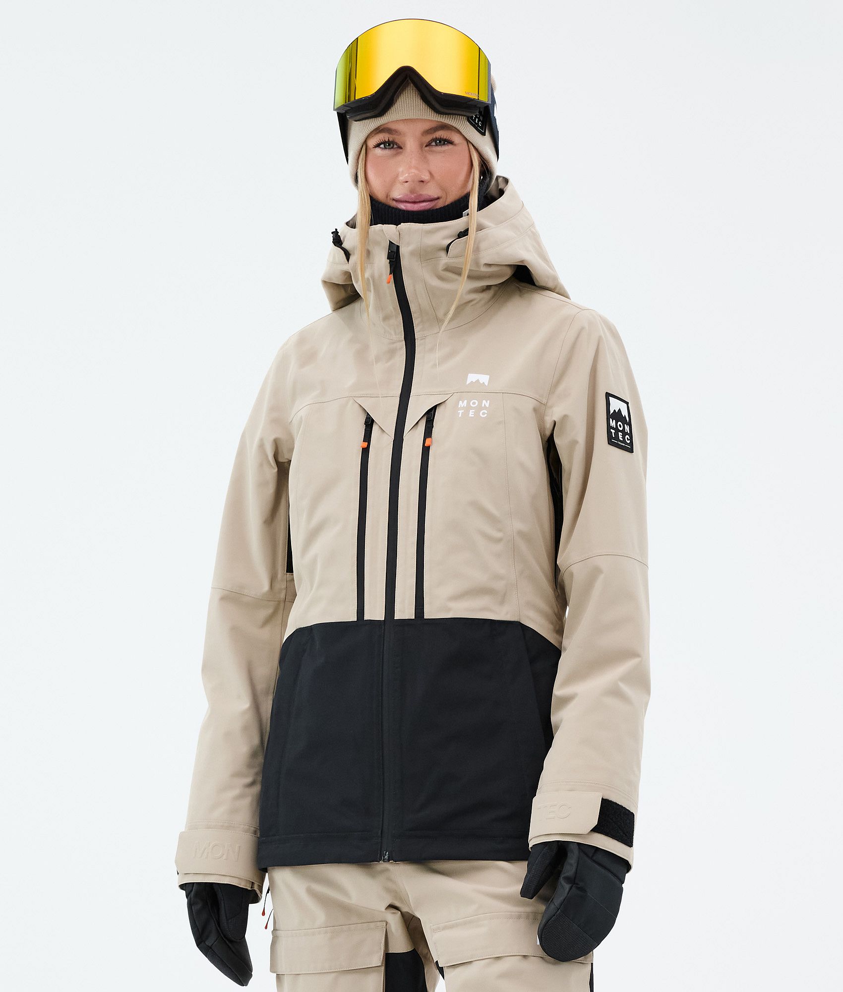 Montec Moss W Ski Jacket Women Sand/Black | Montecwear.com