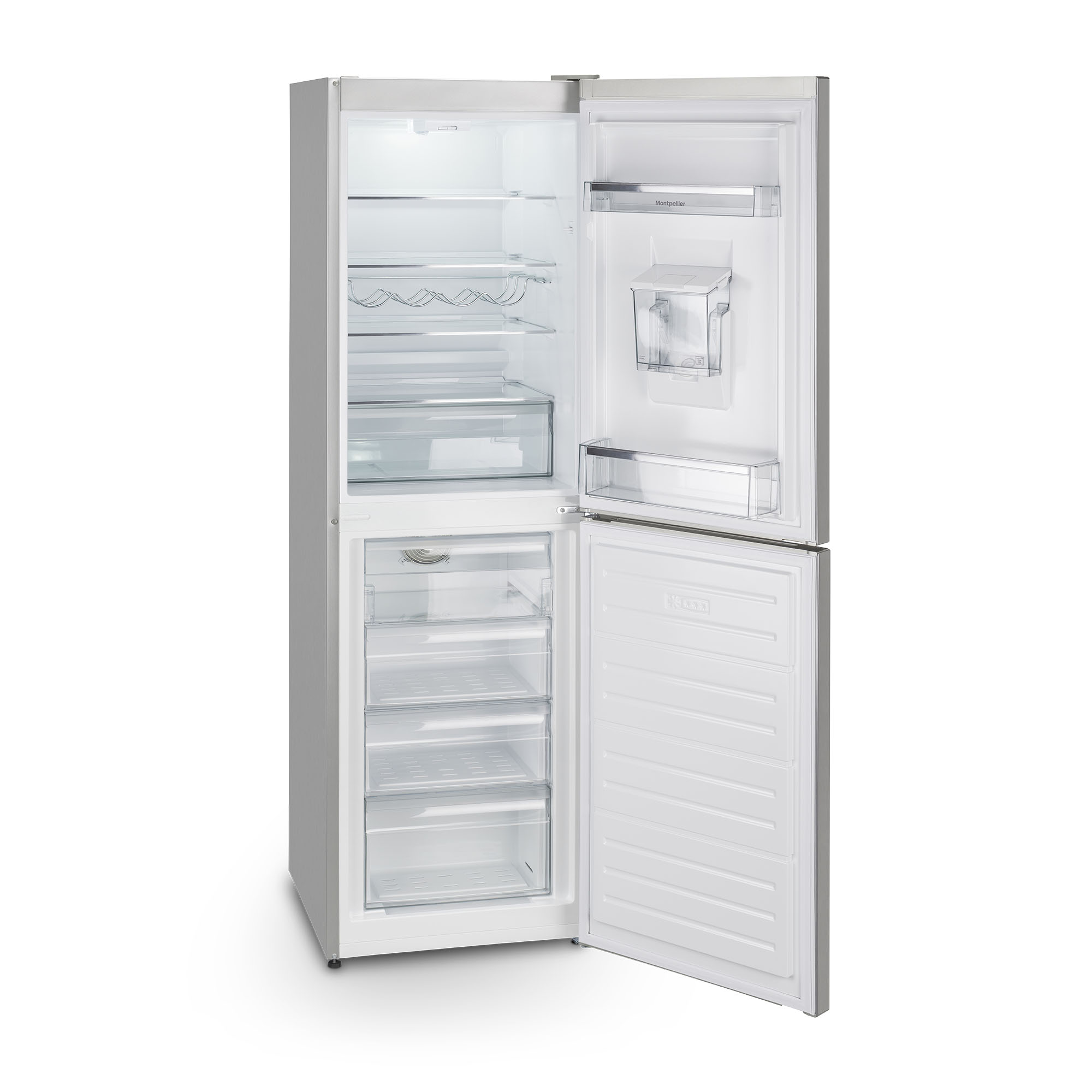 Montpellier MFF185DX 50/50 Frost Free Fridge Freezer in Inox with