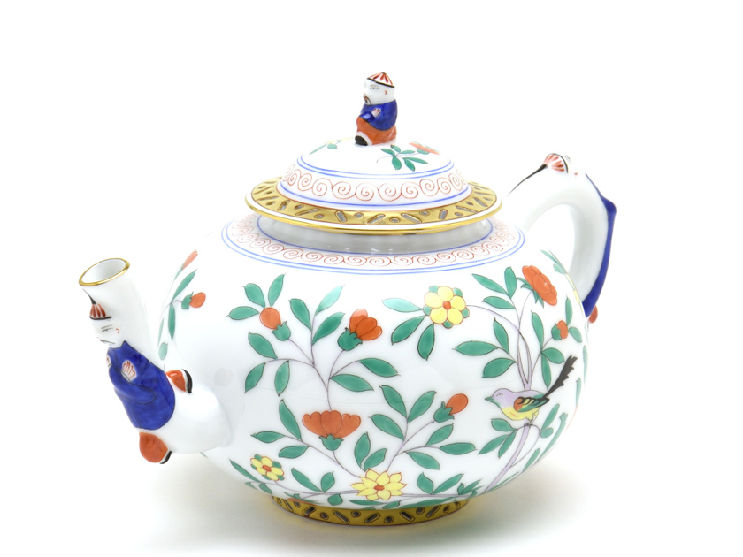 ヘレンド(Herend) ティーポット(800cc)マンダリン装飾 中国の鳥(03304