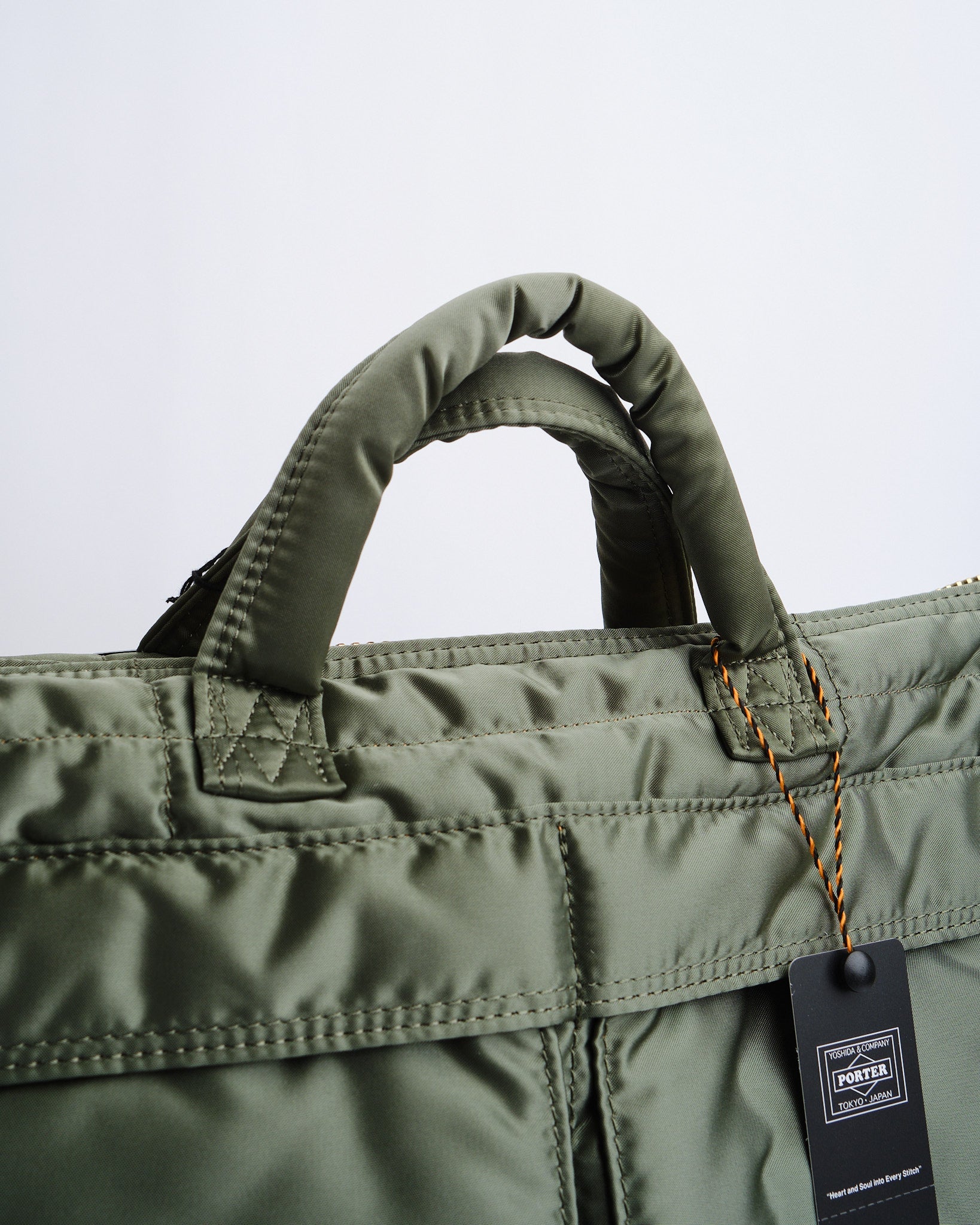 Tanker 2Way Helmet Bag Sage Green by Porter by Yoshida - Meadow