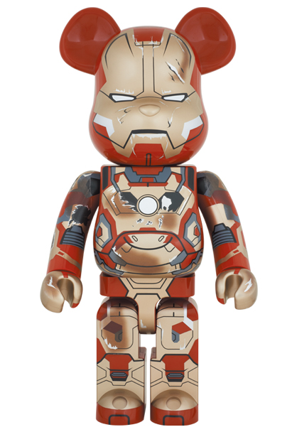 【希少レア】Bearbrick ベアブリック アイアンマン ソラヤマ 1000% アイアンマンの試作第1号！「IRON MAN MARK I」のBE@RBRICKが、100