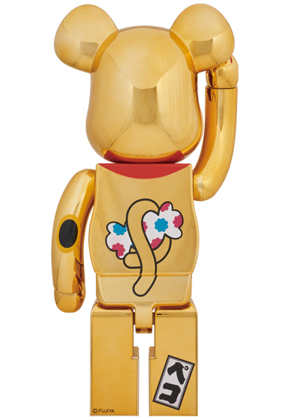 MEDICOM TOY - BE@RBRICK 招き猫 ペコちゃん 金メッキ 1000％