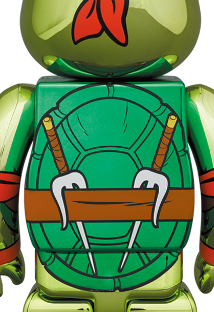 MEDICOM TOY - BE@RBRICK RAPHAEL CHROME Ver. 100％ & 400％