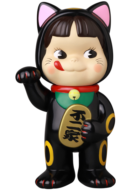 MEDICOM TOY - 不二家ソフビコレクション 招き猫ペコちゃん（黒）