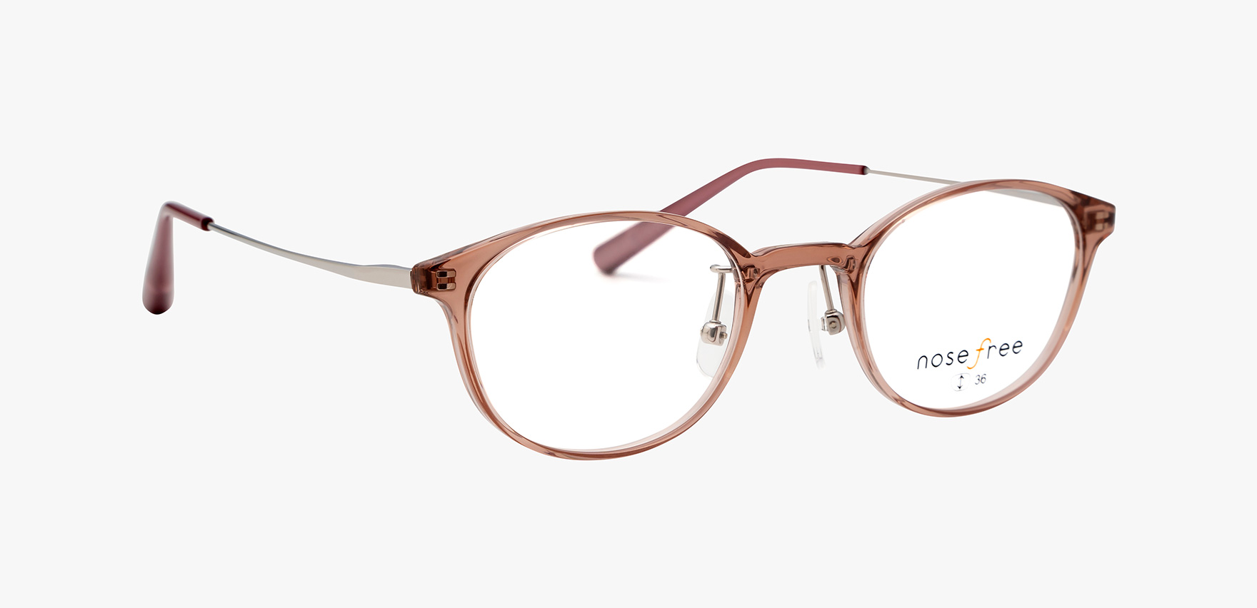 nosefree NOF-214(47 ﾋﾟﾝｸ): メガネフレーム｜眼鏡市場【公式】(メガネ