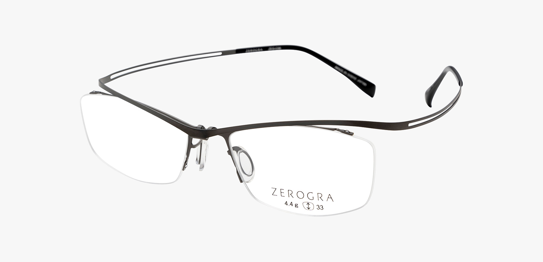 ZEROGRA ZEG-C06(54 ﾀﾞｰｸｸﾞﾚｰ): メガネフレーム｜眼鏡市場【公式