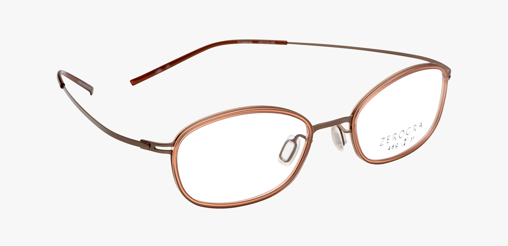 ZEROGRA ZEG-C04(49 ﾗｲﾄﾌﾞﾗｳﾝ): メガネフレーム｜眼鏡市場【公式