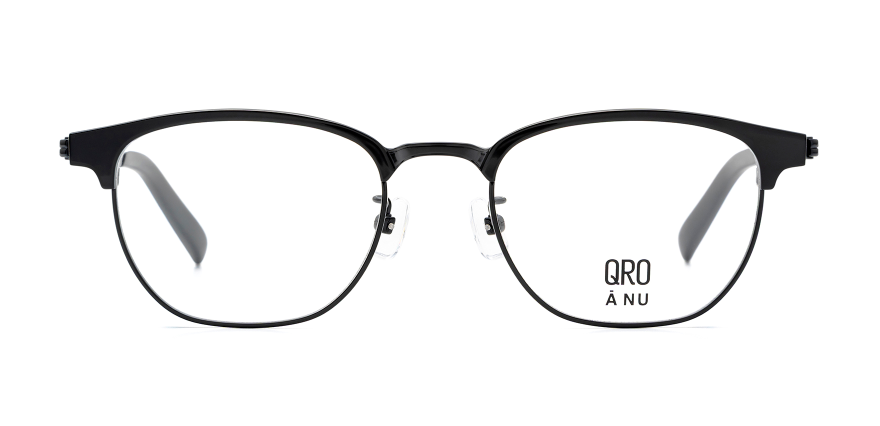 ANU AN-51B QRO(51 ﾌﾞﾗｯｸ): メガネフレーム｜眼鏡市場【公式】(メガネ