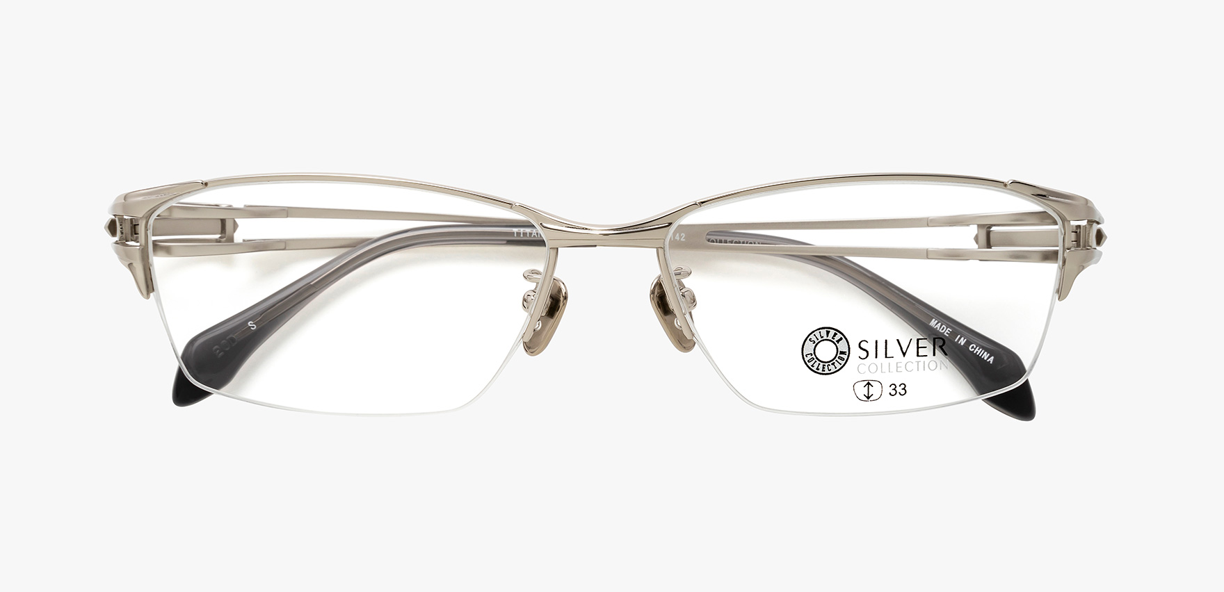 ｼﾙﾊﾞｰｺﾚｸｼｮﾝ SLV-520(57 ｼﾙﾊﾞｰ): メガネフレーム｜眼鏡市場【公式