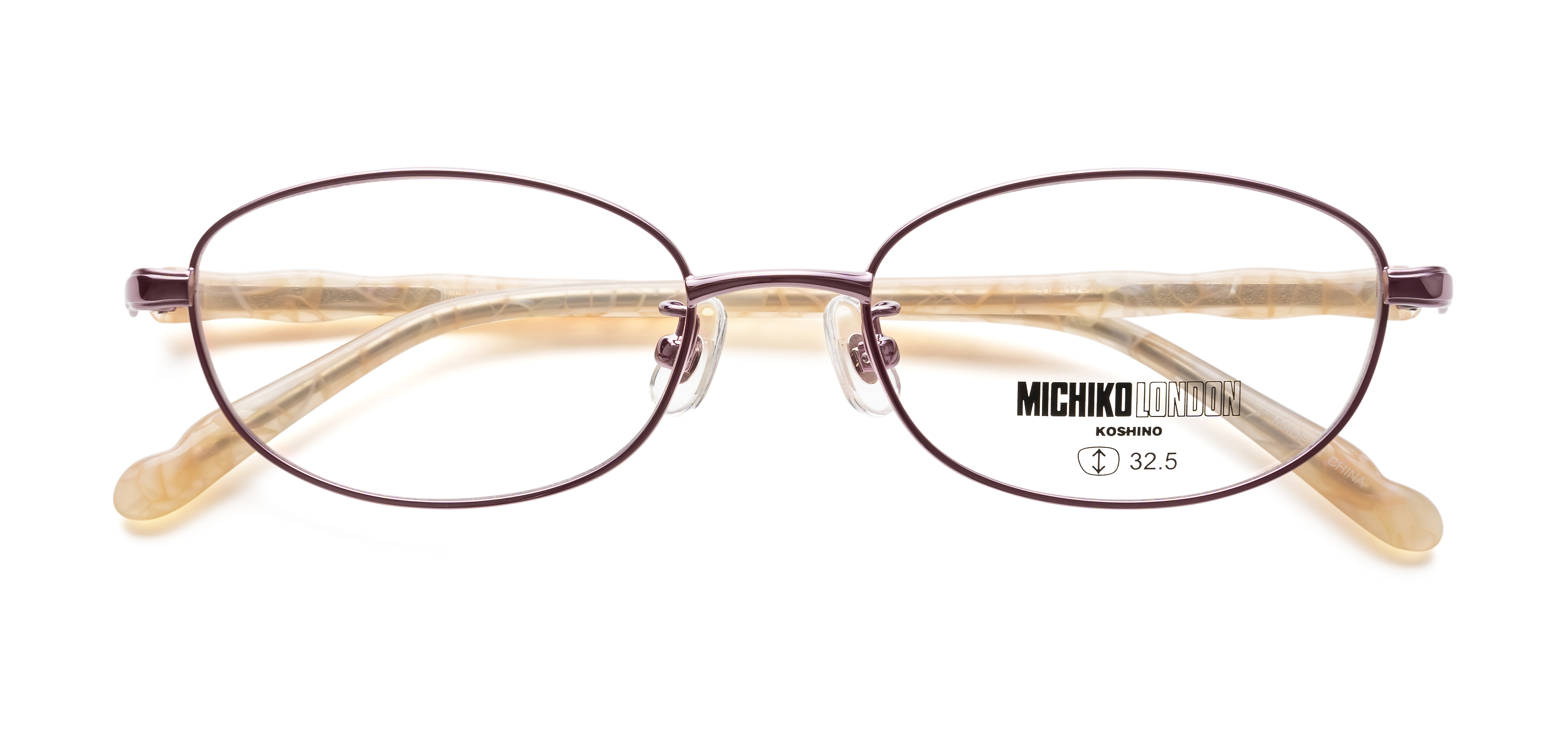 WEB限定SALE]MICHIKO LONDON ML-03(51 ﾗｲﾄﾊﾟｰﾌﾟﾙ): メガネフレーム