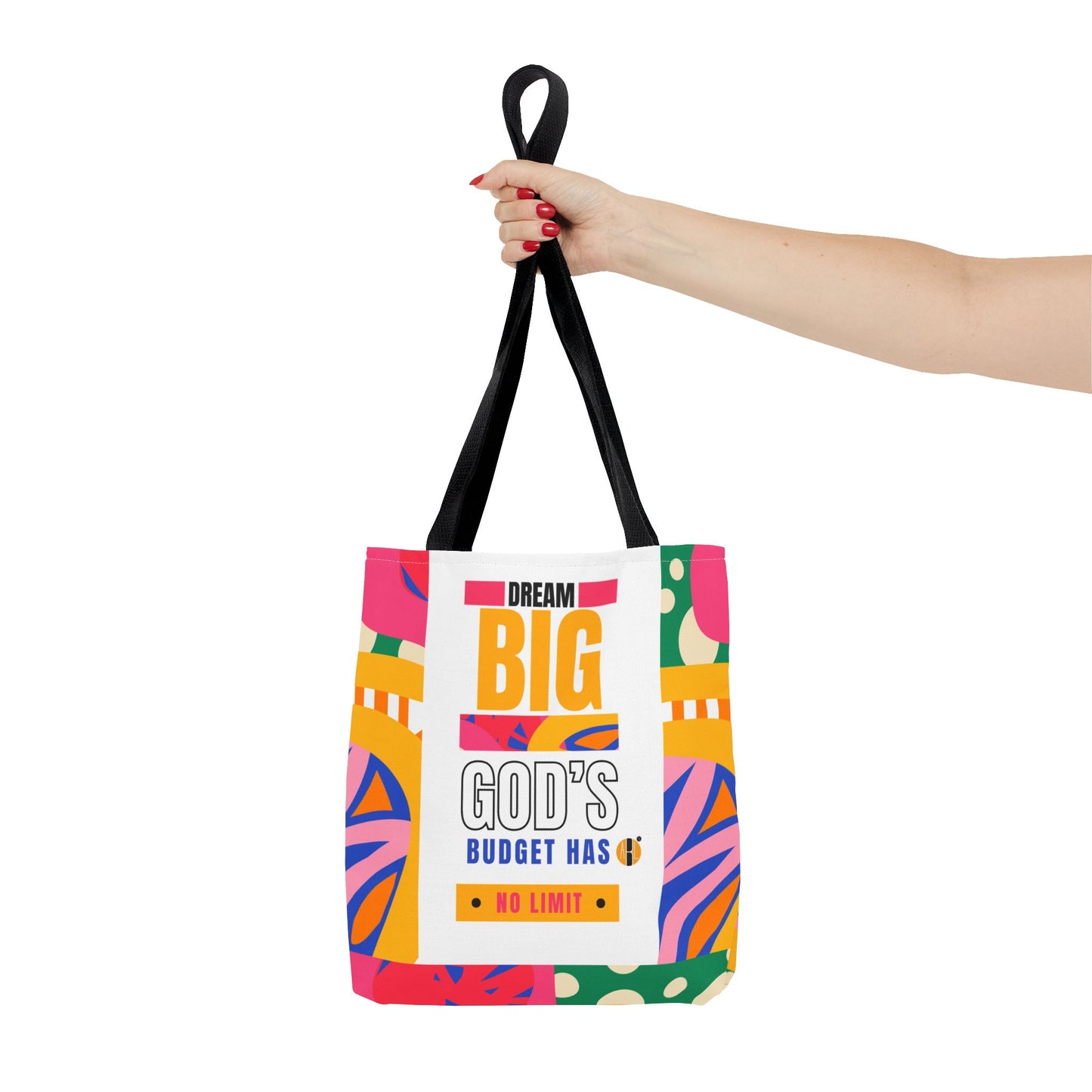 Dream Big, God's Budget-Tote Bag – Abeille Creations (ABL)