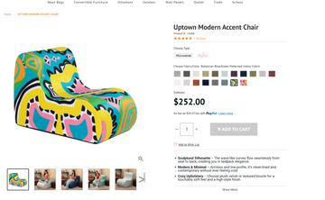 Melissa Mitchell X JAXX - Uptown Modern Accent Chair ( ORDER on