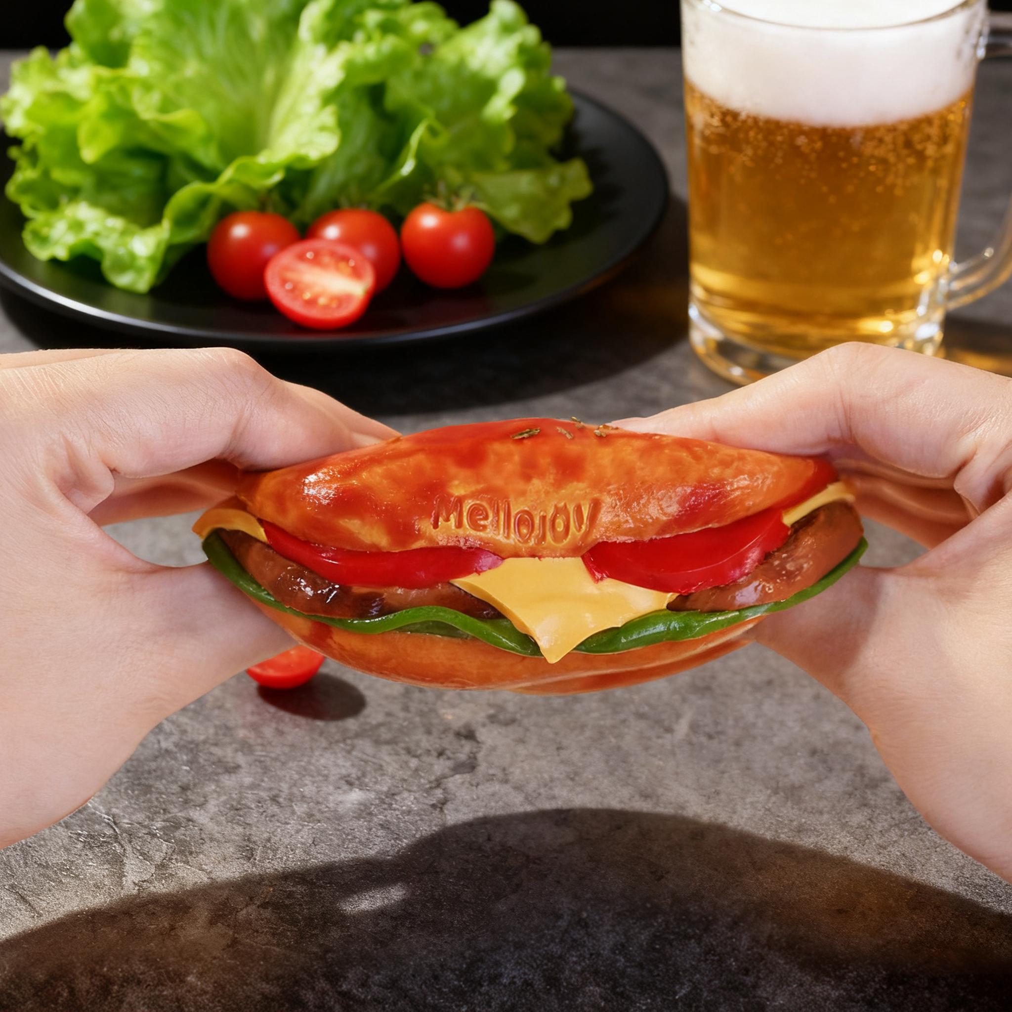 Mellojoy - キングオブバーガースクィーズシリーズ ストレス解消グッズ