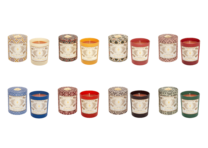 サンタ・マリア・ノヴェッラ」の贈りたくなるアロマキャンドル。8種の