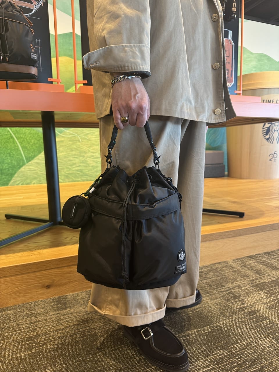 2月5日の発売前に「スタバ×ポーター」の大型コラボを全型見に行ってき