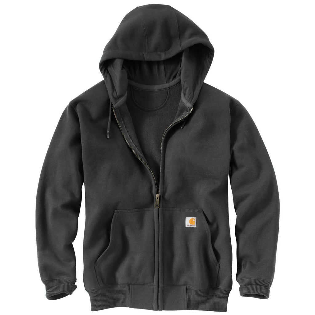 Carhartt Men's Carbon Heather Paxton Heavyweight Hooded Zip-Front Swea