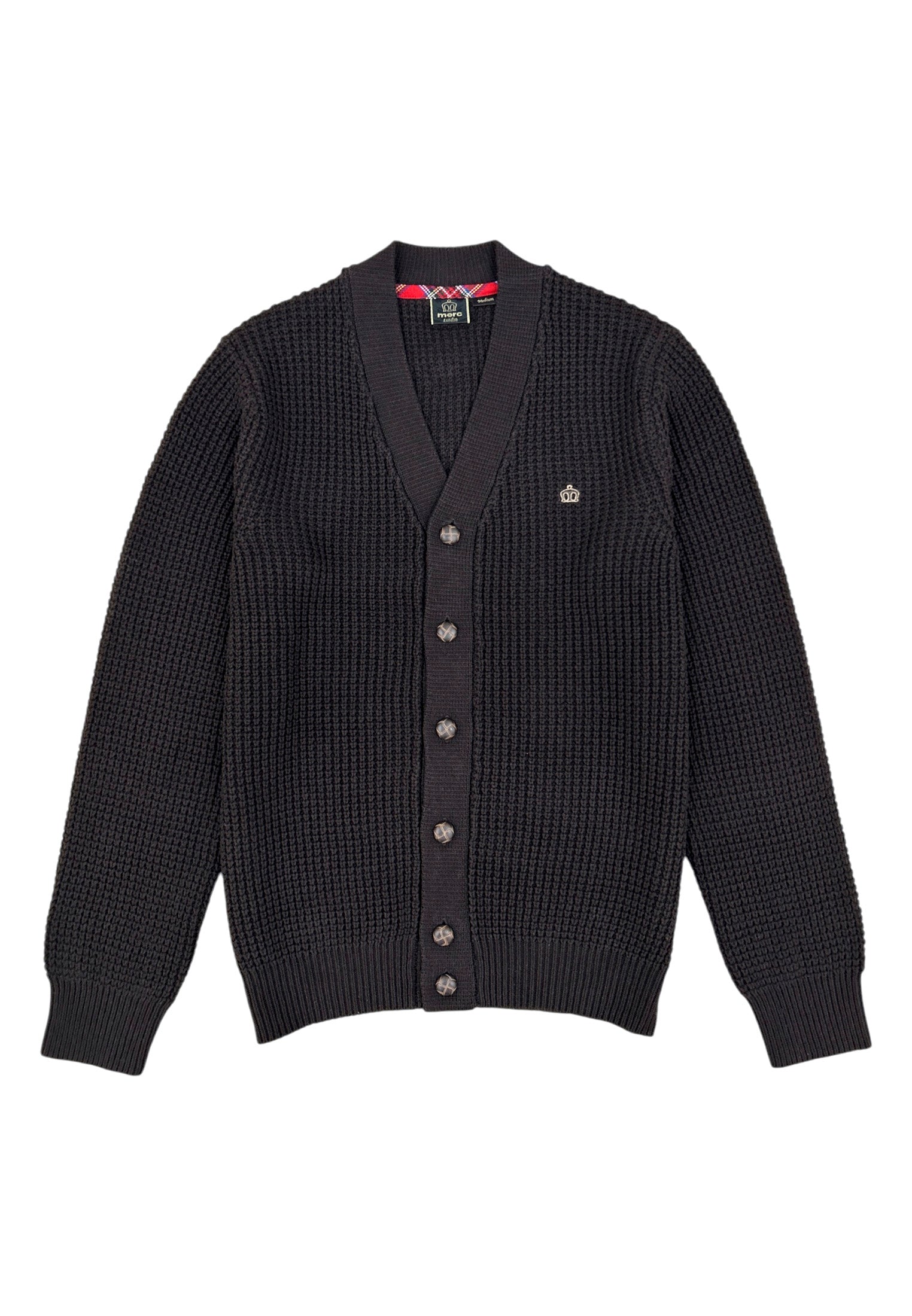 Grayson Textured Waffle Knit Men's Cardigan – Merc
