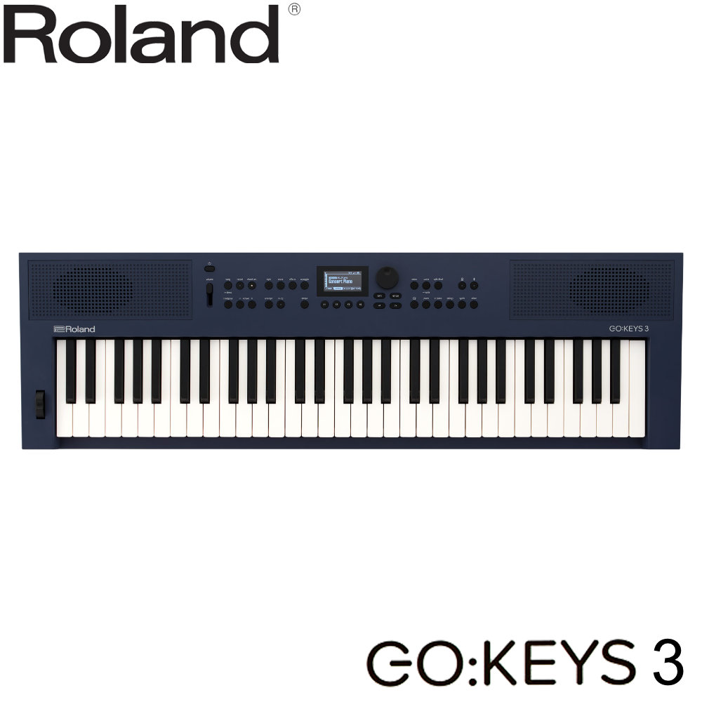 Roland 61鍵盤 電子キーボード GO:KEYS3 MU ミッドナイトブルー 青系