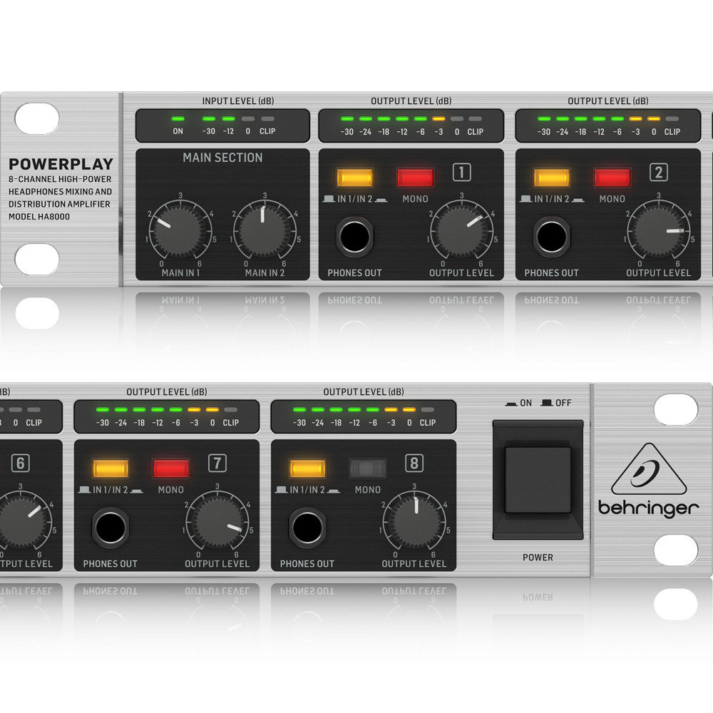 BEHRINGER】HA8000 V2 POWERPLAY【福山楽器センター】