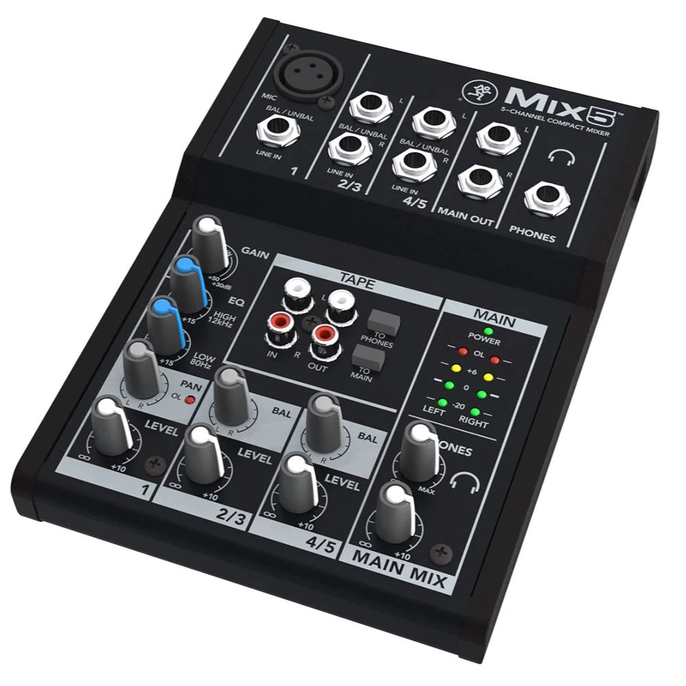 Mackie アナログミキサー MIX5【福山楽器センター】
