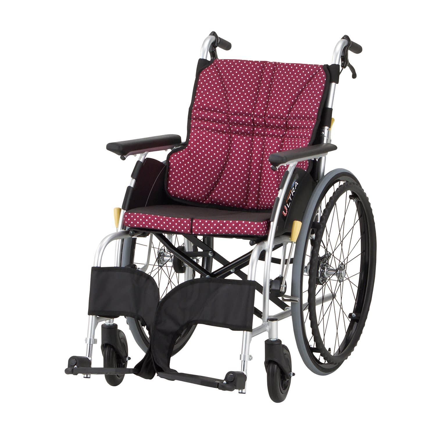 車いす ウルトラ(自走用・アルミ製) 車椅子 24-4864-0001 インディゴ