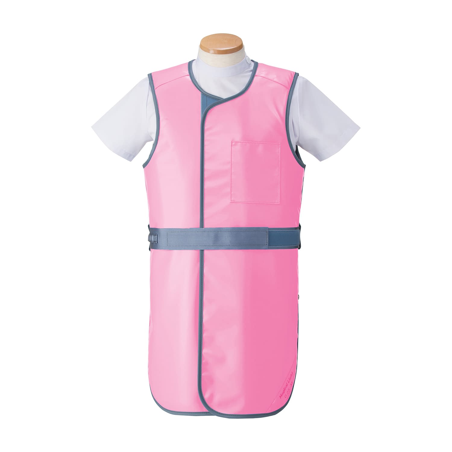 防護衣 コート X線防護用前掛 24-8495-0001 ピンク HAGOROMO(マエダ