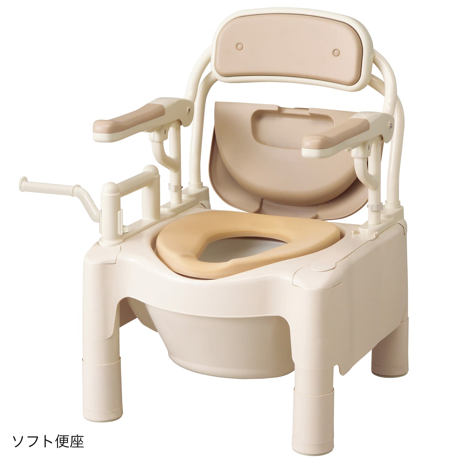 ポータブルトイレFX－CPはねあげ 標準便座 簡易型トイレ 24-2410-00 安