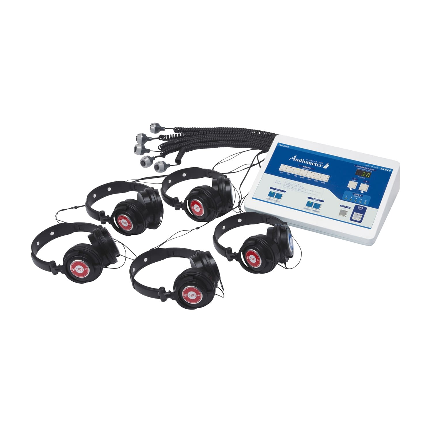 オージオメーターMT(5人用) 5人用 聴力計 24-3554-02 三和製作所 107