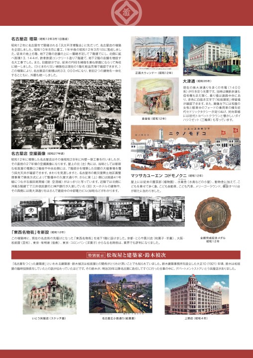Vol.45 松坂屋名古屋店の変遷（大正・昭和初期）｜松坂屋史料室